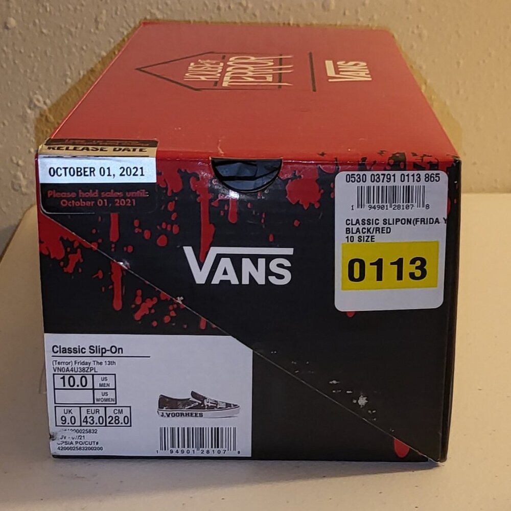 Vans House of Horrors Friday the 13th Jason Slip On